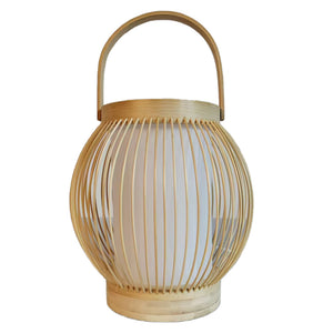 VOFFOV®Lantern Bamboo Indoor Desk Lamp, No Bulb