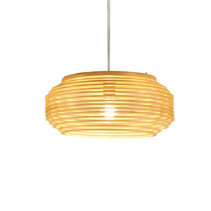 VOFFOV® Modern Bohemian Natural Woven Bamboo Pendant Light, No Bulb