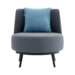 Accent Armchair with Cushion,PU Leather