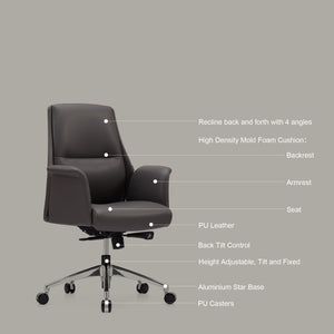 Low Back Leather Office Chair