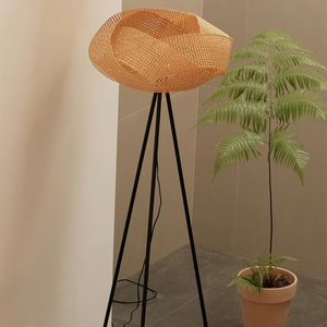 VOFFOV®Bamboo Floor Lamp , No Bulb