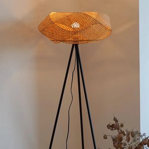 VOFFOV®Bamboo Floor Lamp , No Bulb