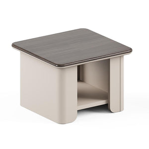 Square Wood Coffee Table with Storage