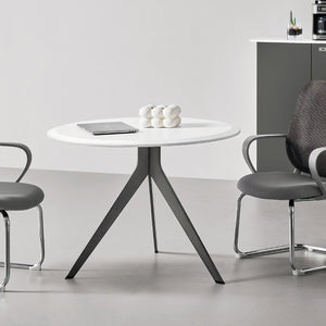 Round Wood Conference Table