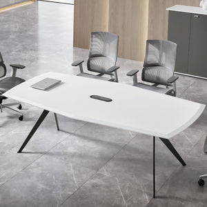 86" Modern Executive Ergonomic Conference Table With Cable Management