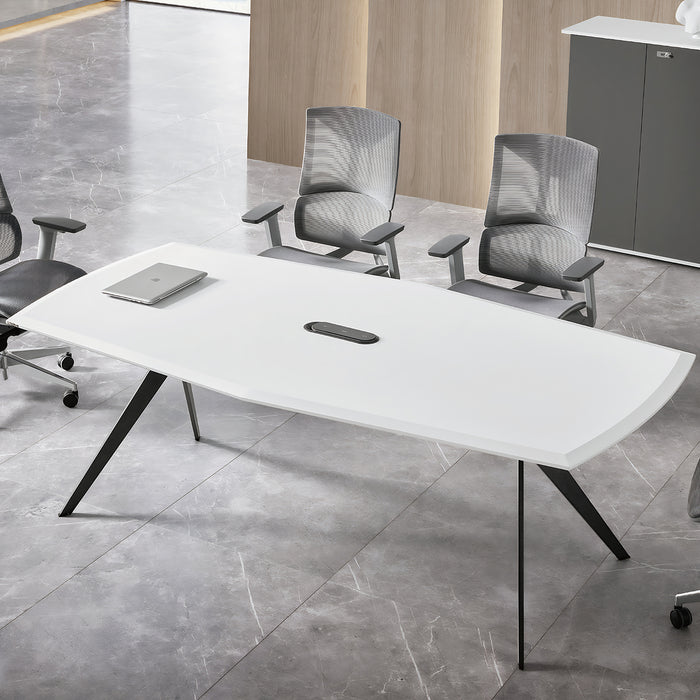 86" Modern Executive Ergonomic Conference Table With Cable Management