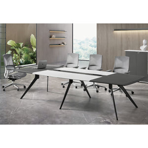 126" Large Conference Table Rectangle Meeting Podcast Table