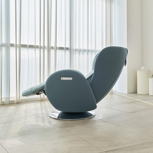 Nouhaus Luna Modern Heated Massage Chair Aqua Blue
