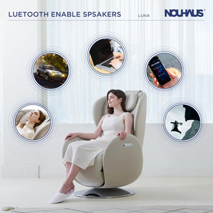 Nouhaus Luna Zero Gravity Massage Chair Elder White