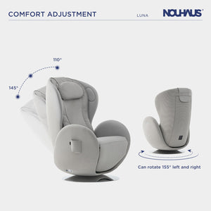 Nouhaus Luna Zero Gravity Massage Chair Elder White