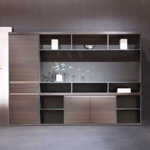 VOFFOV® Storage Cabinet with Shelves Doors - 78 inch Tall, Wood Utility Cabinets for Office Classroom Pantry