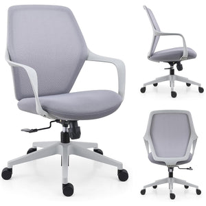 VOFFOV® 360° Swivel Task Chair for Home Office Grey