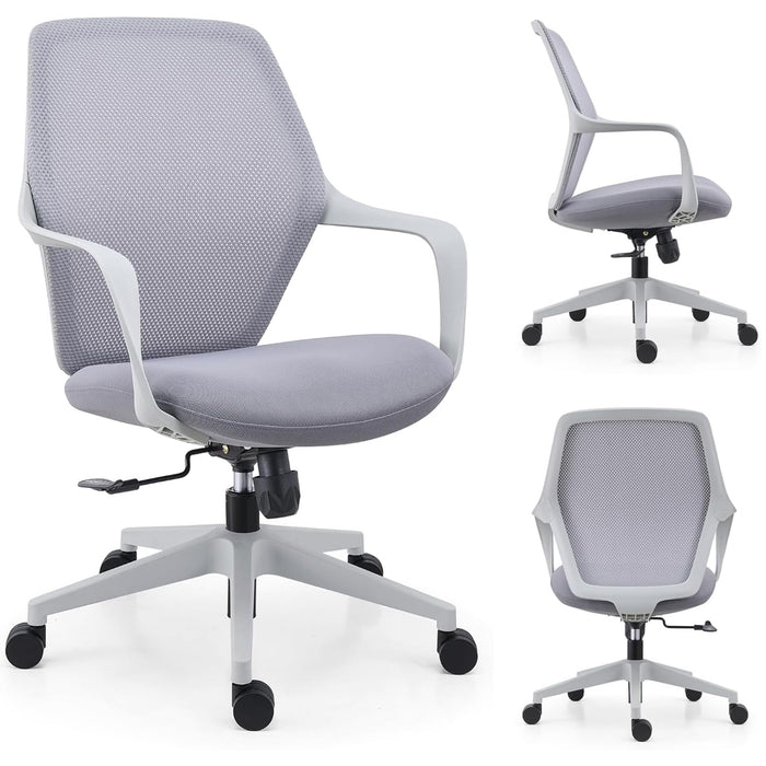 VOFFOV® 360° Swivel Task Chair for Home Office Grey