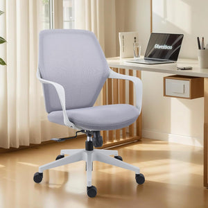 VOFFOV® 360° Swivel Task Chair for Home Office Grey