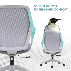 VOFFOV® 360° Swivel Task Chair for Home Office Grey