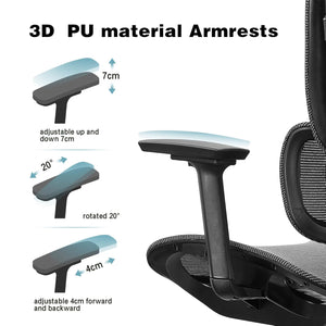 VOFFOV® Executive Office Chair with Dynamic Lumbar Support