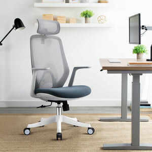 VOFFOV® Ergonomic Office Chair with Adjustable Headrest Lumbar Support