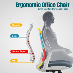 VOFFOV® Ergonomic Office Chair with Lumbar Support