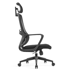 VOFFOV® Executive Office Chair with Headrest Lumbar Support Wheels