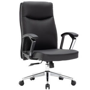 VOFFOV® Leather Office Chair with Swivel, Height Adjust and Tilt Function