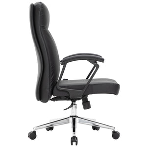 VOFFOV® Leather Office Chair with Swivel, Height Adjust and Tilt Function