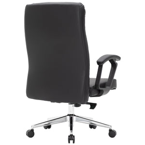 VOFFOV® Leather Office Chair with Swivel, Height Adjust and Tilt Function