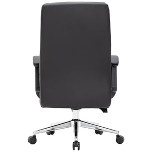 VOFFOV® Leather Office Chair with Swivel, Height Adjust and Tilt Function