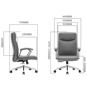 VOFFOV® Modern Ergonomic Executive Office Chair with Lumbar Support