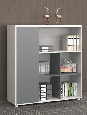 VOFFOV® Lateral Filing Cabinet with Open Shelves White