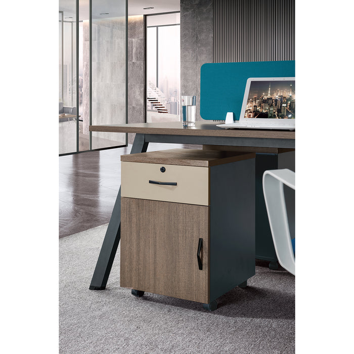 VOFFOV® Pedestal Mobile Drawers-1 Drawer Rolling File Cabinet with Lock