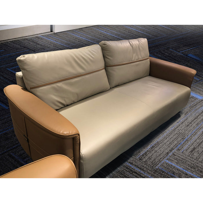 VOFFOV® 79.5 inch PU Leather 3-Seater Sofa