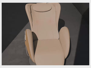 Nouhaus Luna Full Body Massaging Zero-Gravity Leisure Recliner Dark Caramel