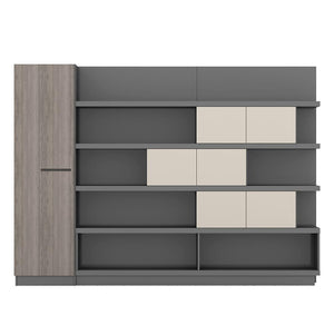 5 Shelf Bookcase with Wardrobe LI-2001