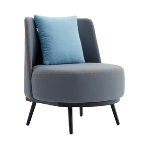 Accent Armchair with Cushion,PU Leather