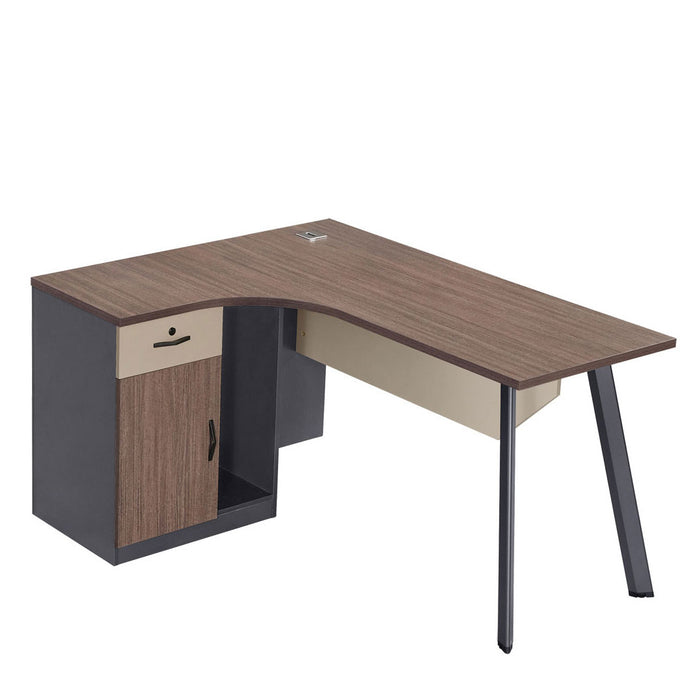 VOFFOV® L-Shaped Executive Desk Kit - 55 inch