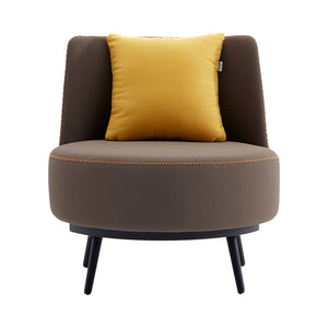 Accent Chair with Cushion,PU Leather