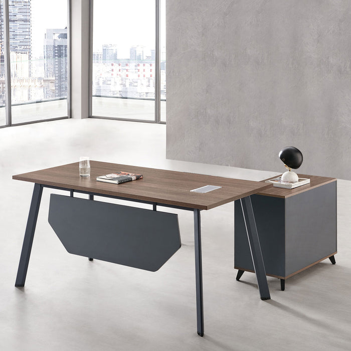 Desk with side storage shop