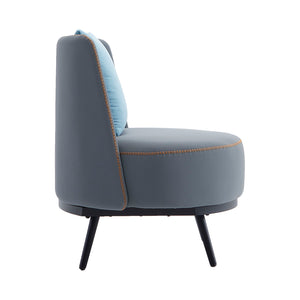 Accent Armchair with Cushion,PU Leather