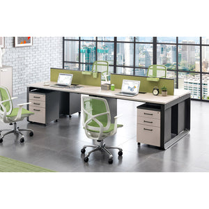 VOFFOV® 3 Drawer Mobile Lateral Wood Filing Cabinet On Wheels