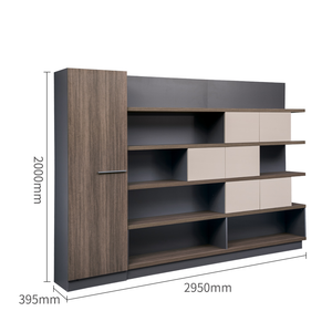 5 Shelf Bookcase with Wardrobe LI-2001