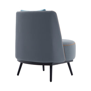 Accent Armchair with Cushion,PU Leather