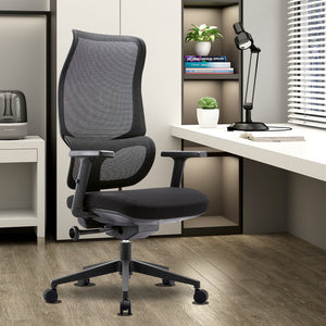 VOFFOV® Ergonomic Black Office Chair with Lumbar Support