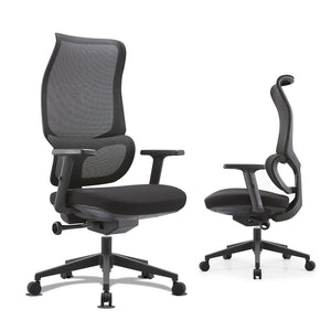 VOFFOV® Ergonomic Black Office Chair with Lumbar Support