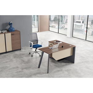 VOFFOV® L-Shaped Executive Desk Kit - 55 inch