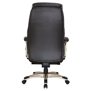 VOFFOV® Big & Tall Executive Office Chair High Back All Day Comfort Ergonomic Lumbar Support, Bonded Leather, Brown