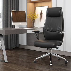 VOFFOV® Big & Tall PU Leather Executive Office Computer Desk Chair Black