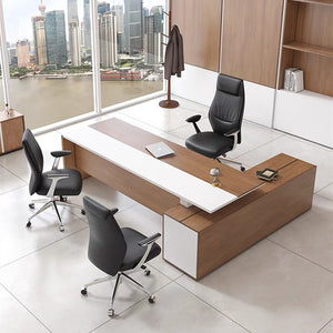 VOFFOV® Big & Tall PU Leather Executive Office Computer Desk Chair Black