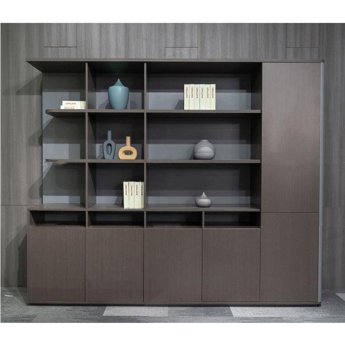 VOFFOV® Large Storage Cabinet with 3 layer bookshelves