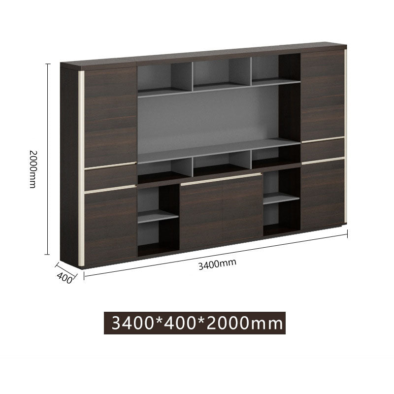 VOFFOV Storage Cabinet 78 inch Tall Wood Utility Cabinets for Office Classroom Pantry