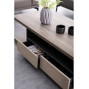 VOFFOV® 55 inch Wide Rectangle Coffee Table for Office Room